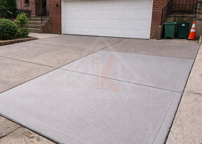 Full sidewalk replacement project meeting NYC DOT standards