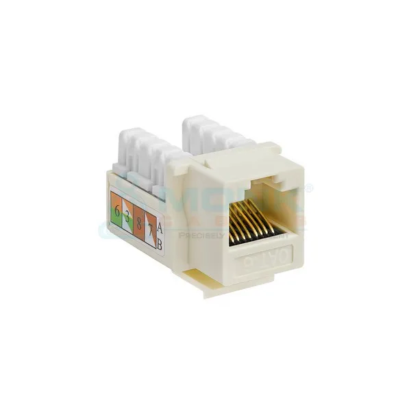 90-Degree Cat6 Punch Down UTP Rj45 110/Style Keystone Jack