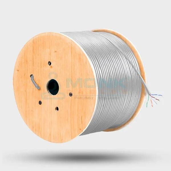 ETL-Listed Gray Riser Cat6a 1000ft UTP, 23AWG, 8-C, 750 MHz, Solid Bare Copper Ethernet Cable