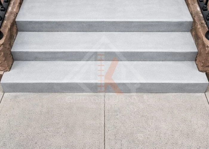 New concrete sidewalk installation completed by professional contractors