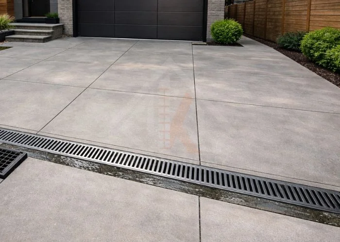 NYC DOT sidewalk violation removal with newly poured concrete sidewalk